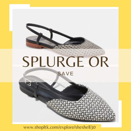 One pair of these adorable sling back flats are $130 from Dolcevita. The other pair is $30 from Target.
Yes, that’s right. A $100 dollar savings for nearly identical shoes!
Shoes, flats, sling backs, spring outfits, work wear, dupe , affordable fashion 

#LTKfindsunder50 #LTKshoecrush #LTKxTarget