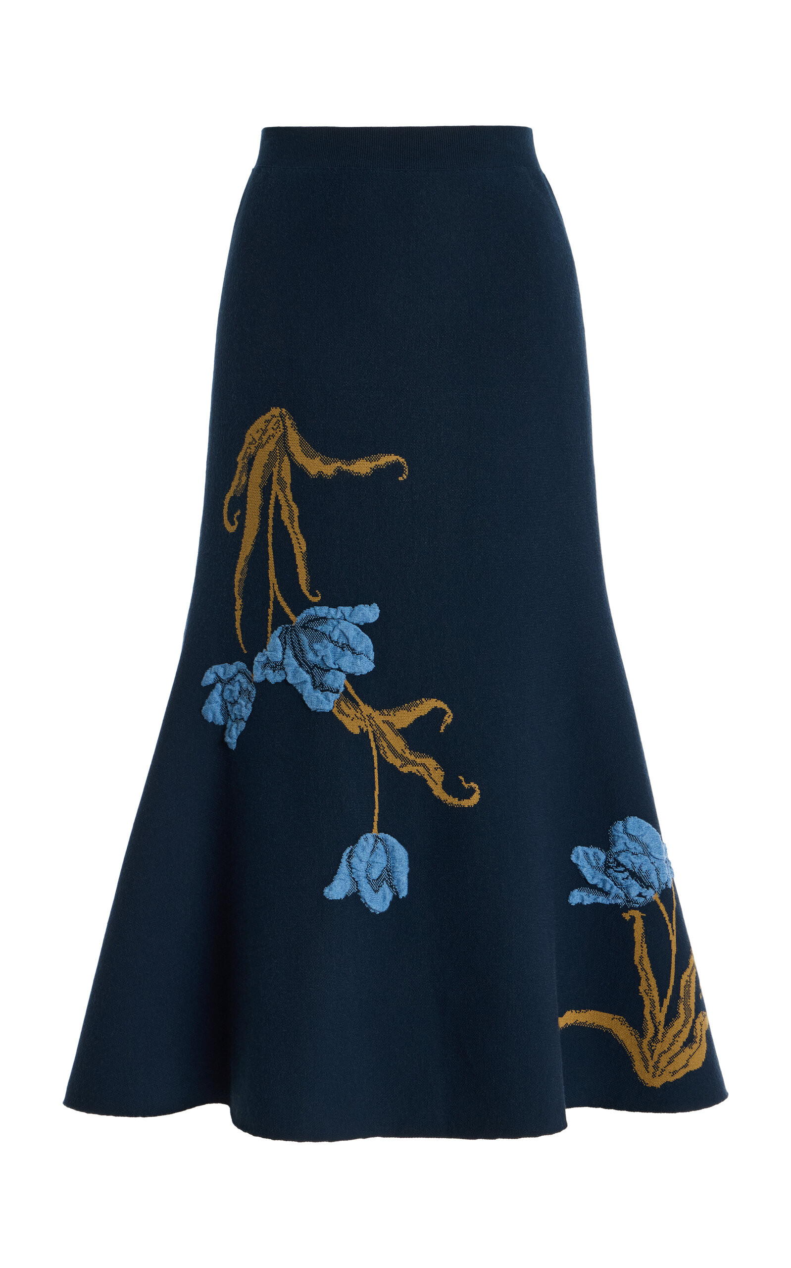 Embroidered A-Line Midi Skirt | Moda Operandi (Global)