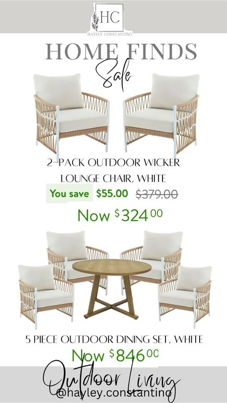 Walmart Home finds on sale! 
Outdoor Living
Patio furniture
5 piece outdoor dining set
Outdoor chairs
Outdoor table


#LTKsalealert #LTKhome