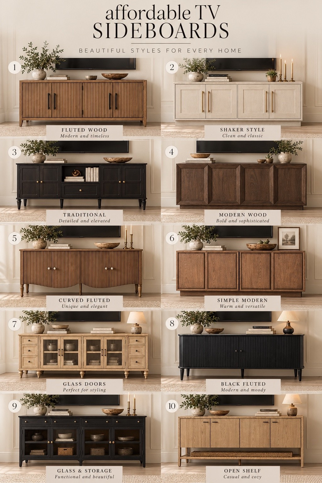 The best sideboard and TV stands, some on sale and a great price. affordable home, pottery barn. Look for less Wayfair home round up.

#LTKSaleAlert #LTKHome