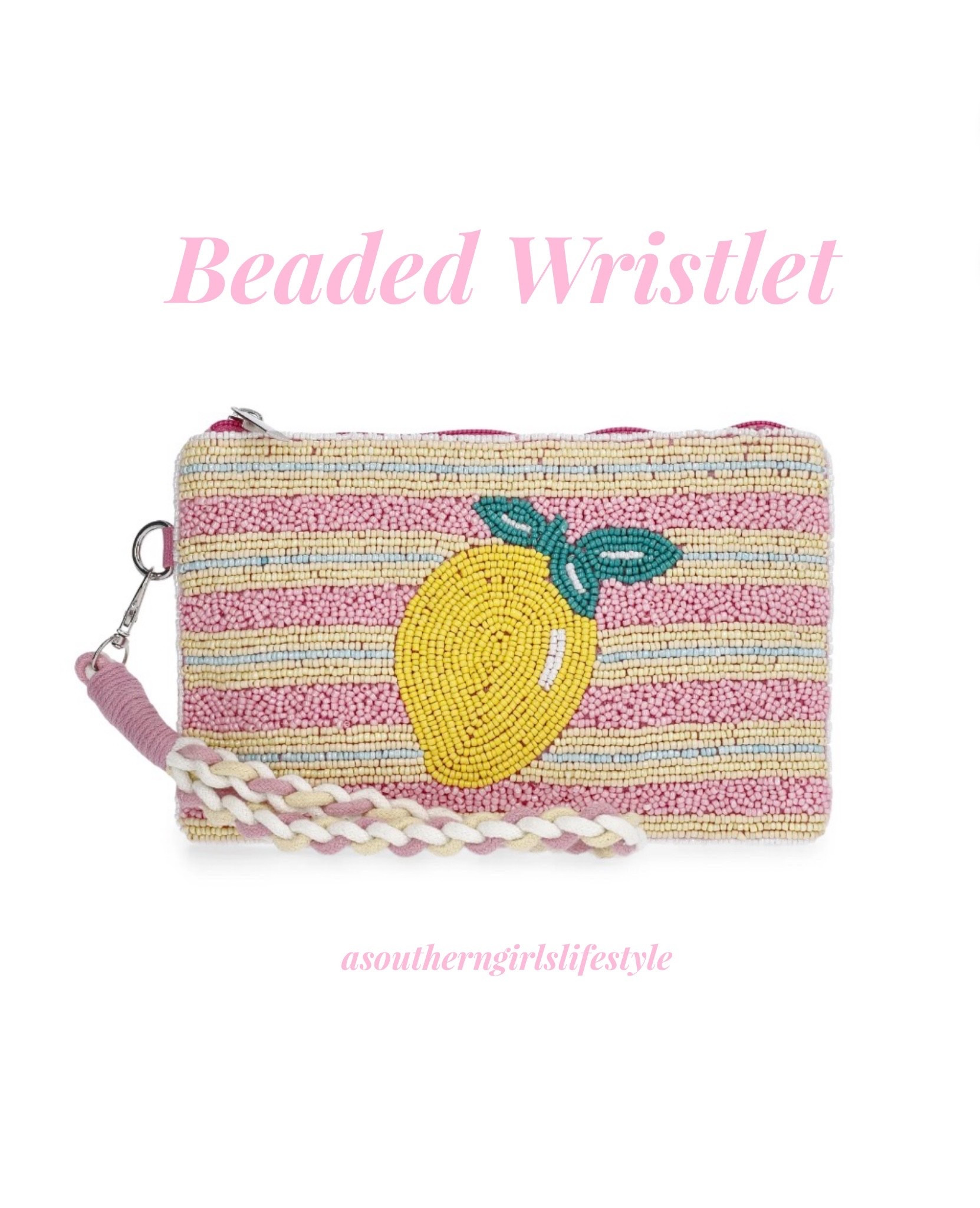 Super Cute right at $15 Pink Lemon Beaded Wristlet - the braided strap is such a sweet touch! Also comes in Strawberry, Cherry & Sardine. 

A great idea for an Easter Basket stuffer for tweens/teens.

No Boundaries Women's Beaded Wristlet. Spring Outfits Accessory  

#LTKSeasonal #LTKPetite #LTKgrwm