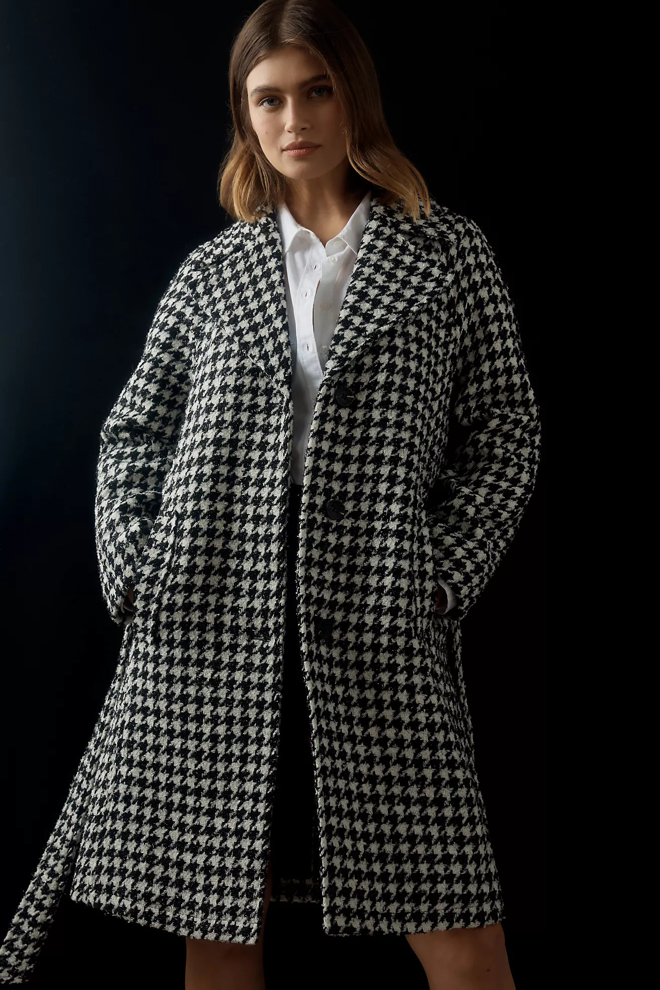 Avec Les Filles Houndstooth Trench Coat | Anthropologie (US)