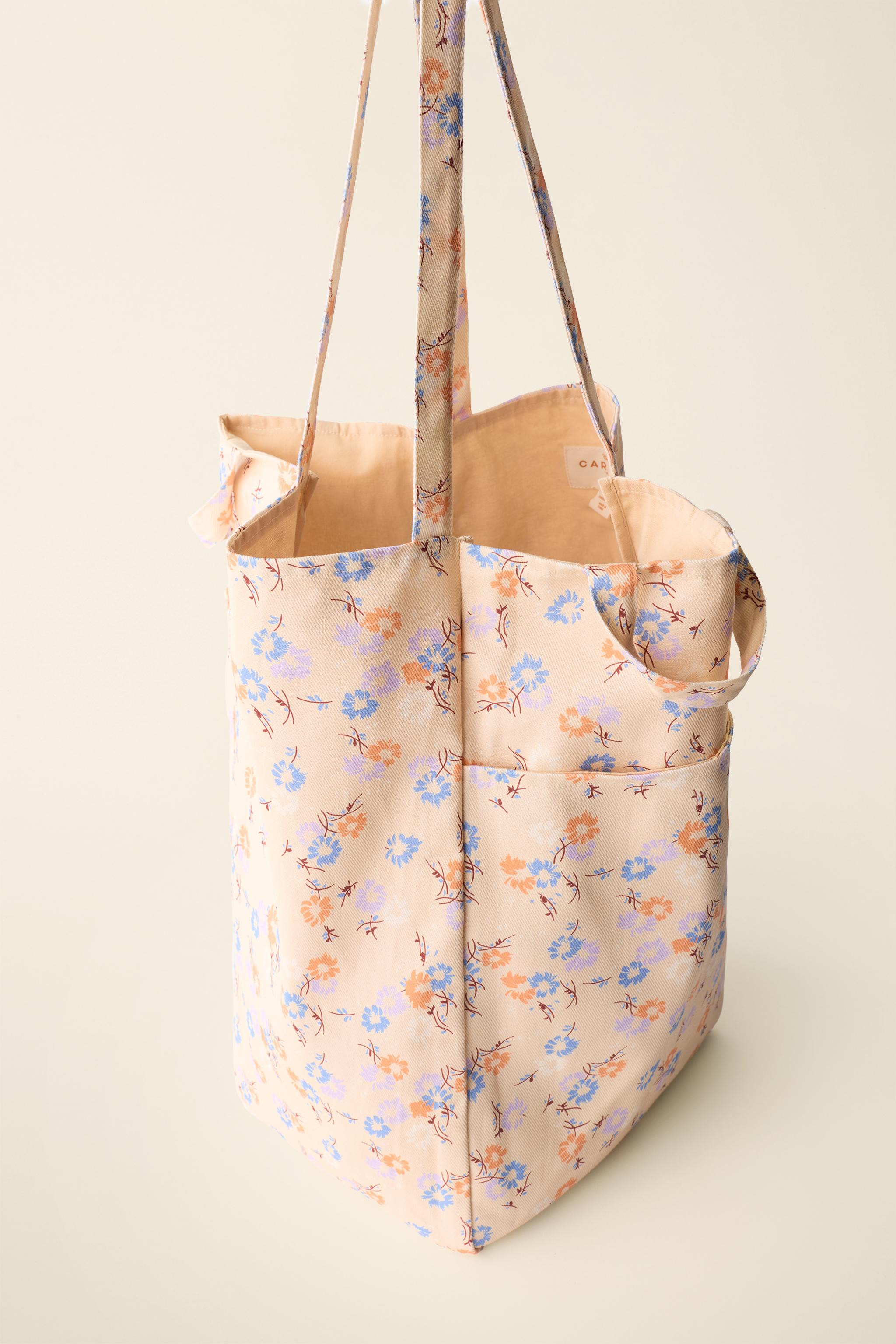 COTTON FLORAL PRINT BAG CREATED BY CARAMEL LONDON X ZARA | Zara FR