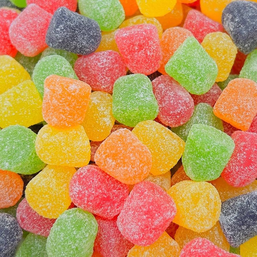 Christmas Gum Drops Candy, Assorted Fruit Flavored Old Fashioned Jellies (3 Pound Bag) | Amazon (US)