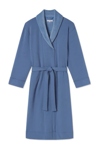 Men's Cozy Robe in Mystic Blue | Lake Pajamas