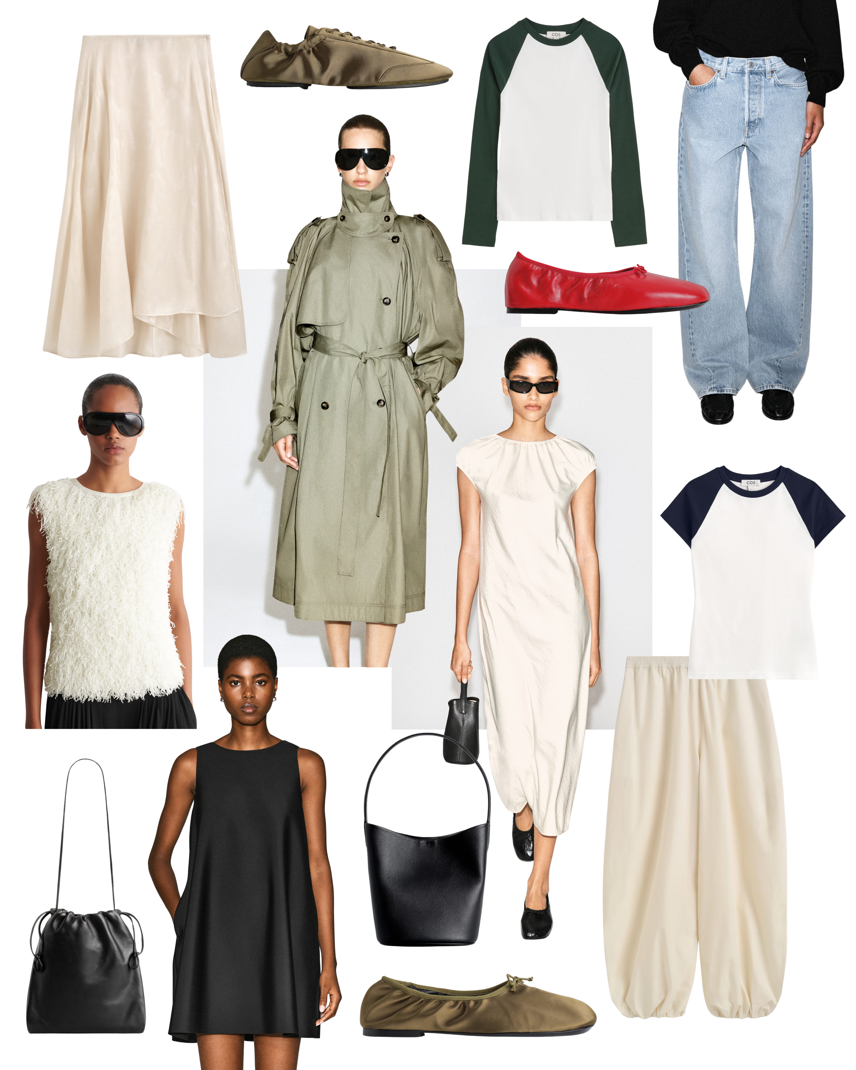 COS new in favourites for early autumn 🍂

trench coat, satin dress, mini dress, midi dress, shift dress, textured top, baseball t shirt, raglan t shirt, ballet flats, midi skirt, chic autumn outfit, city break, balloon trousers

#LTKsummer #LTKautumn #LTKdresses