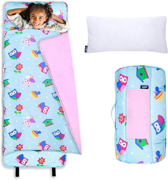 Wildkin Kids Original Nap Mat – Cozy Kids Sleep Mat with Pillow, ideal for School & Travel | Amazon (US)