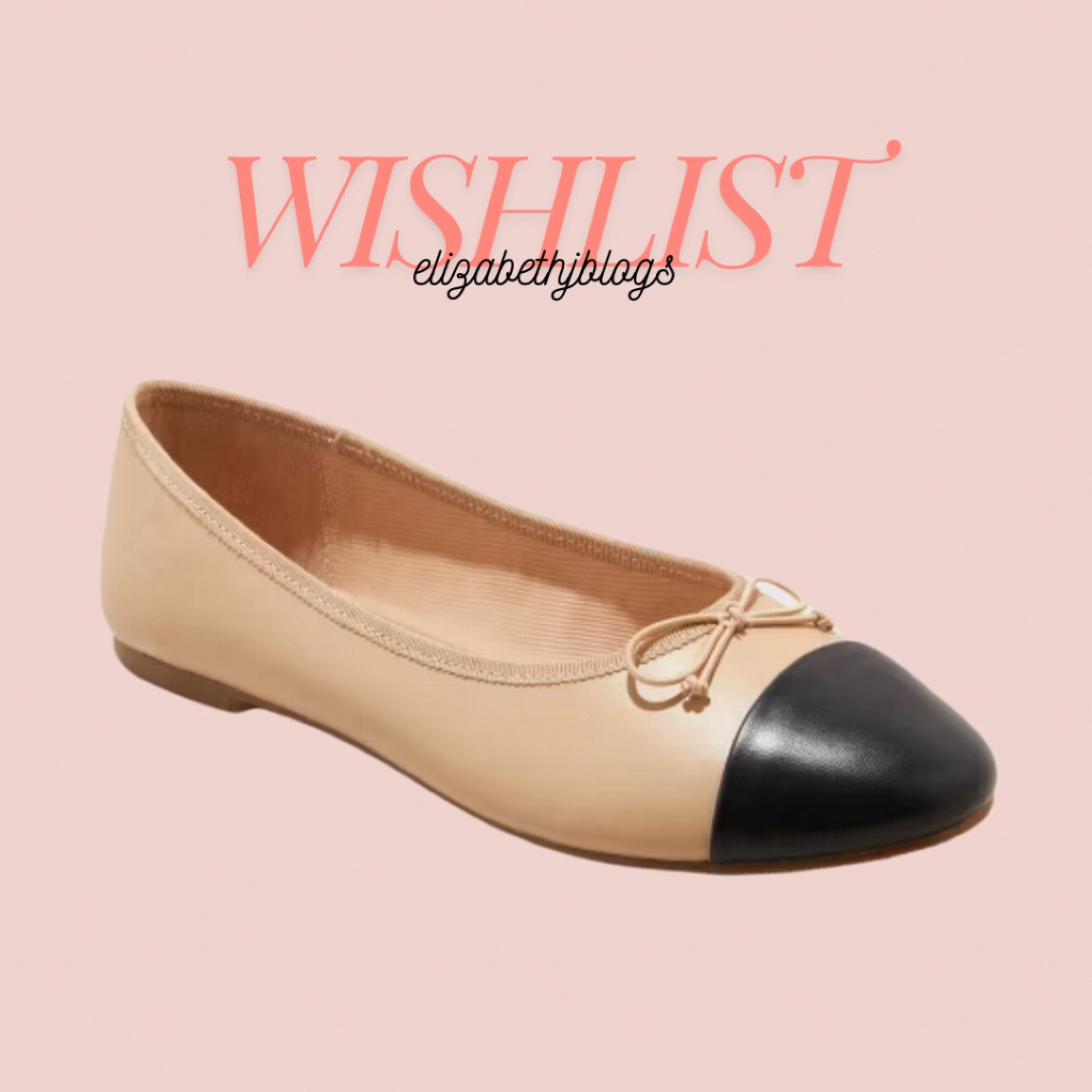 Cap toe ballet flats from target 