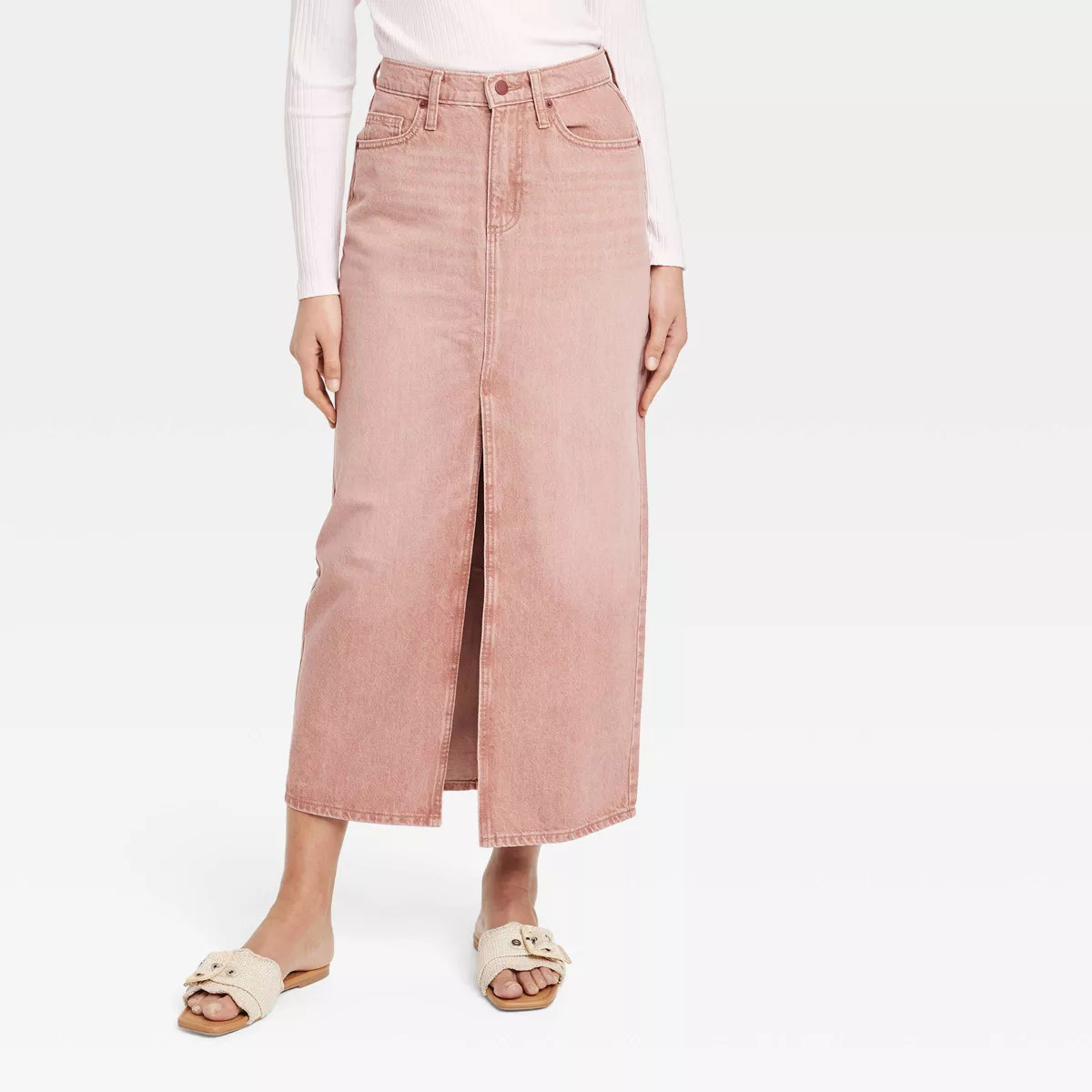 Women's Denim Maxi Skirt - Universal Thread™ | Target