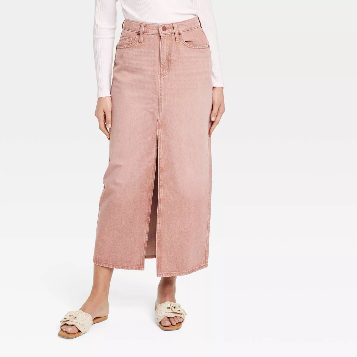 Women's Denim Maxi Skirt - Universal Thread™ | Target