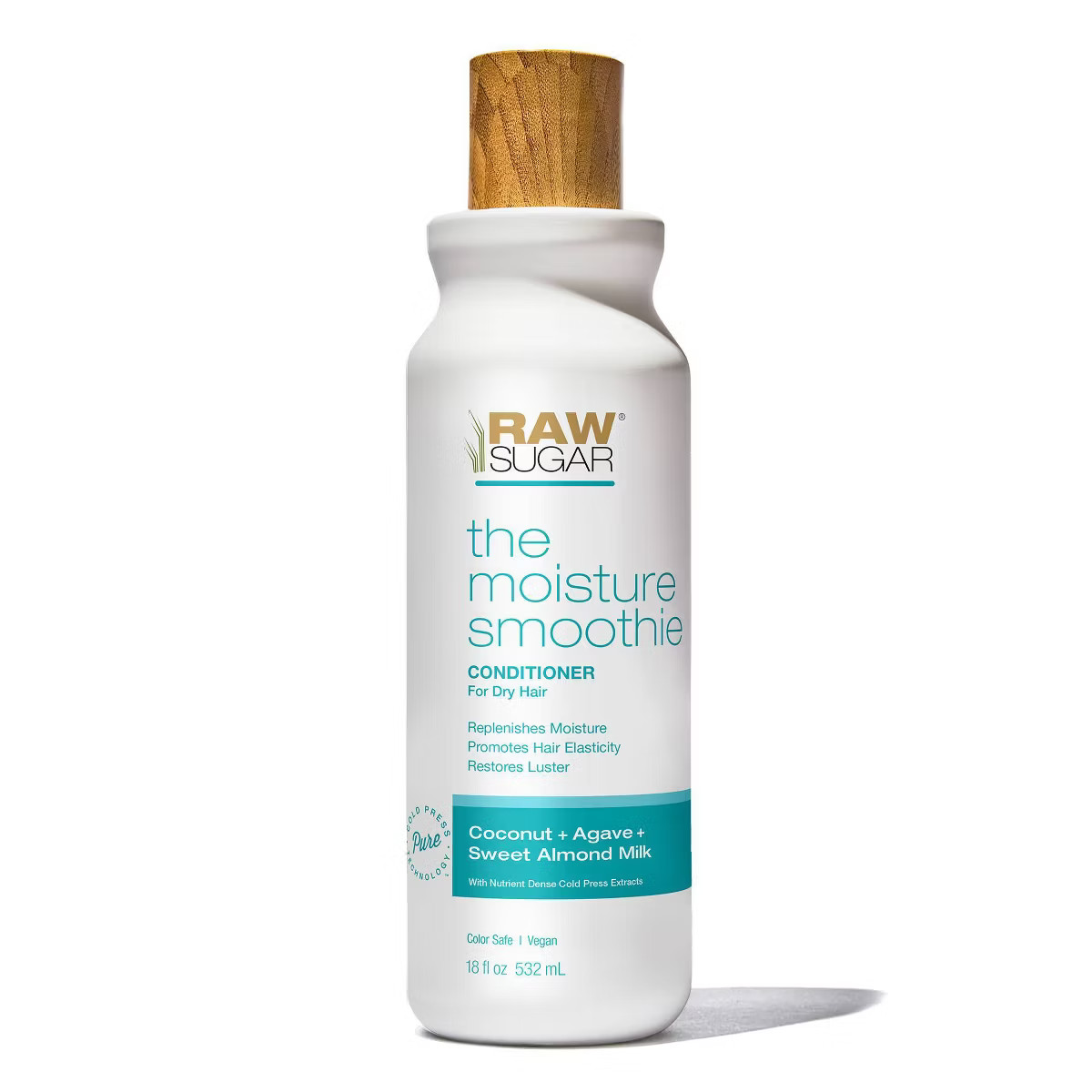 Raw Sugar The Moisture Smoothie Conditioner - Coconut + Agave + Sweet Almond Milk - 18 fl oz | Target
