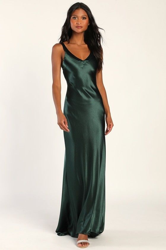Perfectly Classy Emerald Green Dress | Green Maxi Dress | Fall Wedding Guest Dress Fall Dress | Lulus (US)