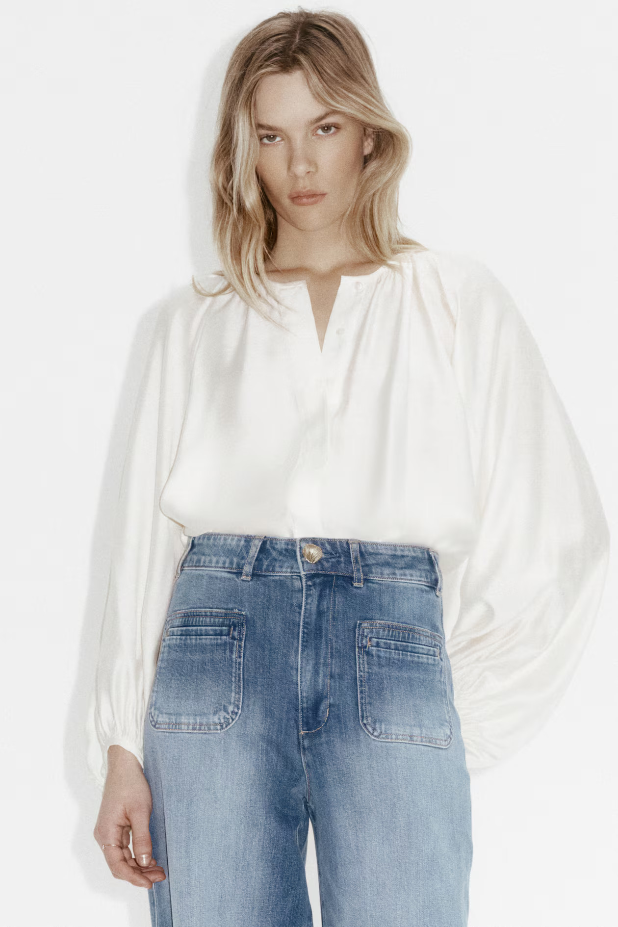 Wide High Jeans | H&M (US + CA)