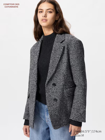 Wollmix Tweed Jacke für Damen | UNIQLO DE | UNIQLO (DE)