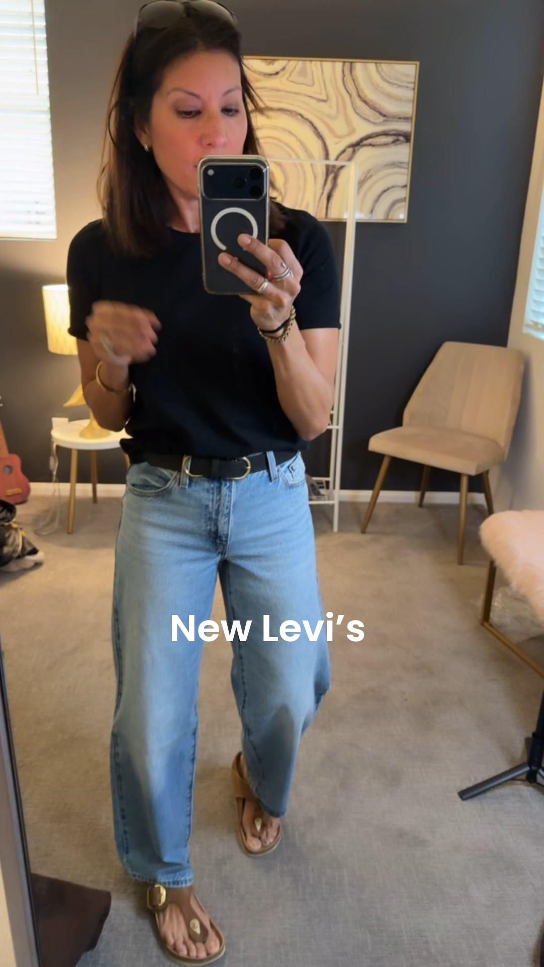 Nice fit baggy dad jeans 
Levi’s 

Wearing 25 
Denim for spring 

#LTKSeasonal #LTKootd #LTKOver40