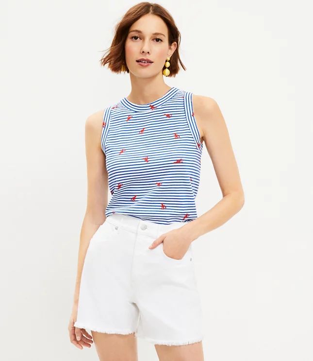 Lobster Stripe Harbor Tank Top | LOFT | LOFT