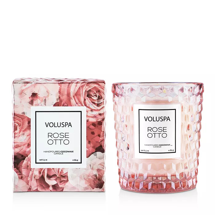 Rose Otto Large Glass Jar Candle with Lid 6.5 oz. | Bloomingdale's (US)