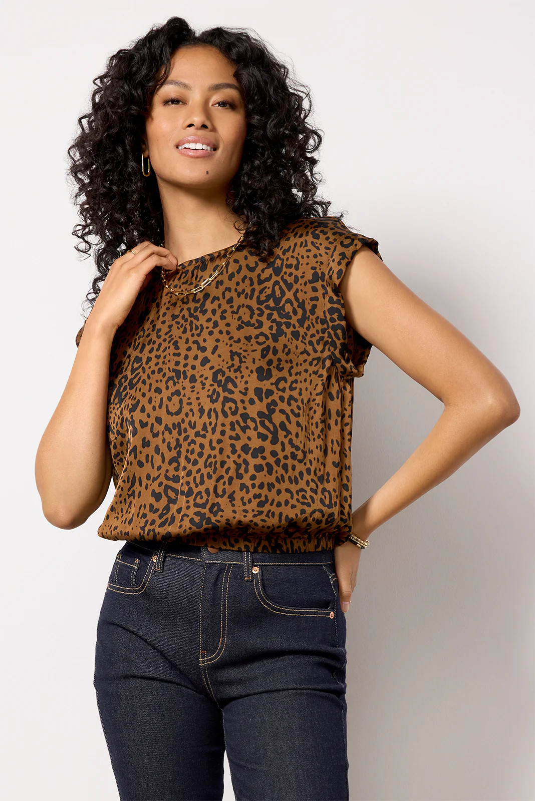 Leopard Blouse | Evereve