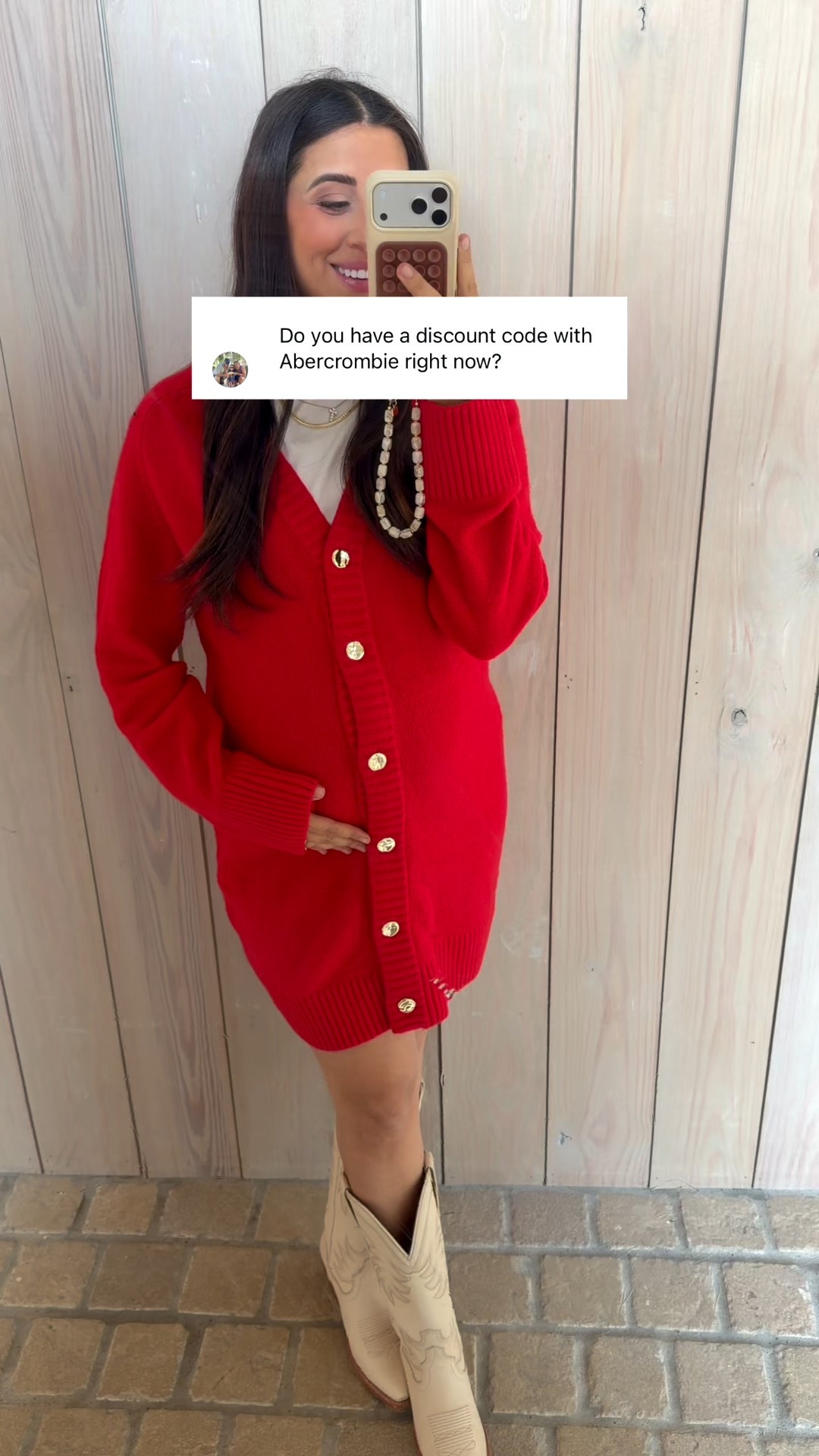 Everyone’s favorite code is back for the weekend! Code: BLAMEITONDEDE stacks an extra 15% off on any current sale happening @abercrombie 

Dressupbuttercup.com #dressupbuttercup #dederaad 

#LTKGiftGuide #LTKHoliday #LTKSaleAlert