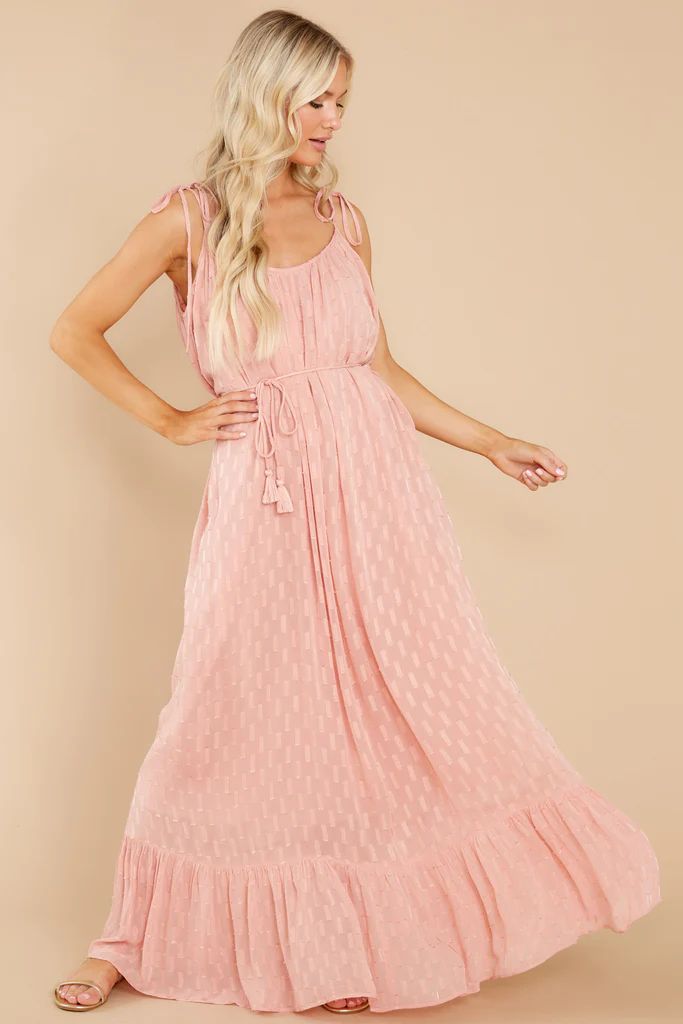 Steal A Glance Blush Pink Maxi Dress | Red Dress 