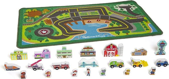 Melissa & Doug PAW Patrol Activity Rug - Adventure Bay (22 Pieces) | Amazon (US)