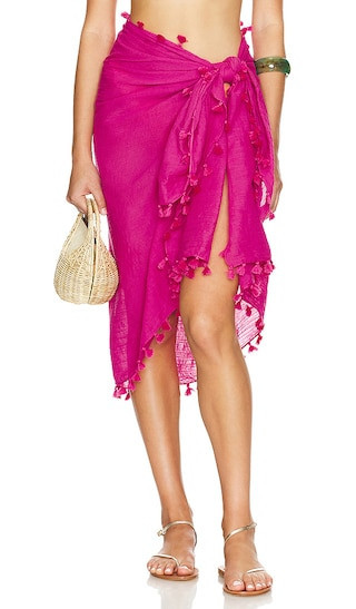 Seafolly Gauze Sarong in Pink. | Revolve Clothing (Global)