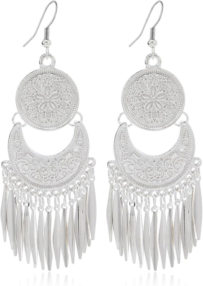 Jhumkas Indian Earrings for Women Indian Jewelry Bollywood Chandelier Earrings Vintage Wedding Je... | Amazon (US)