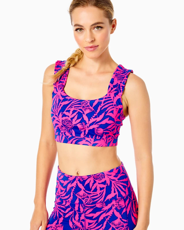 UPF 50+ Luxletic Karena Ruffle Sports Bra | Lilly Pulitzer