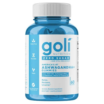Goli Nutrition, Ashwagandha+ Gummies, 60 Gummies | iHerb