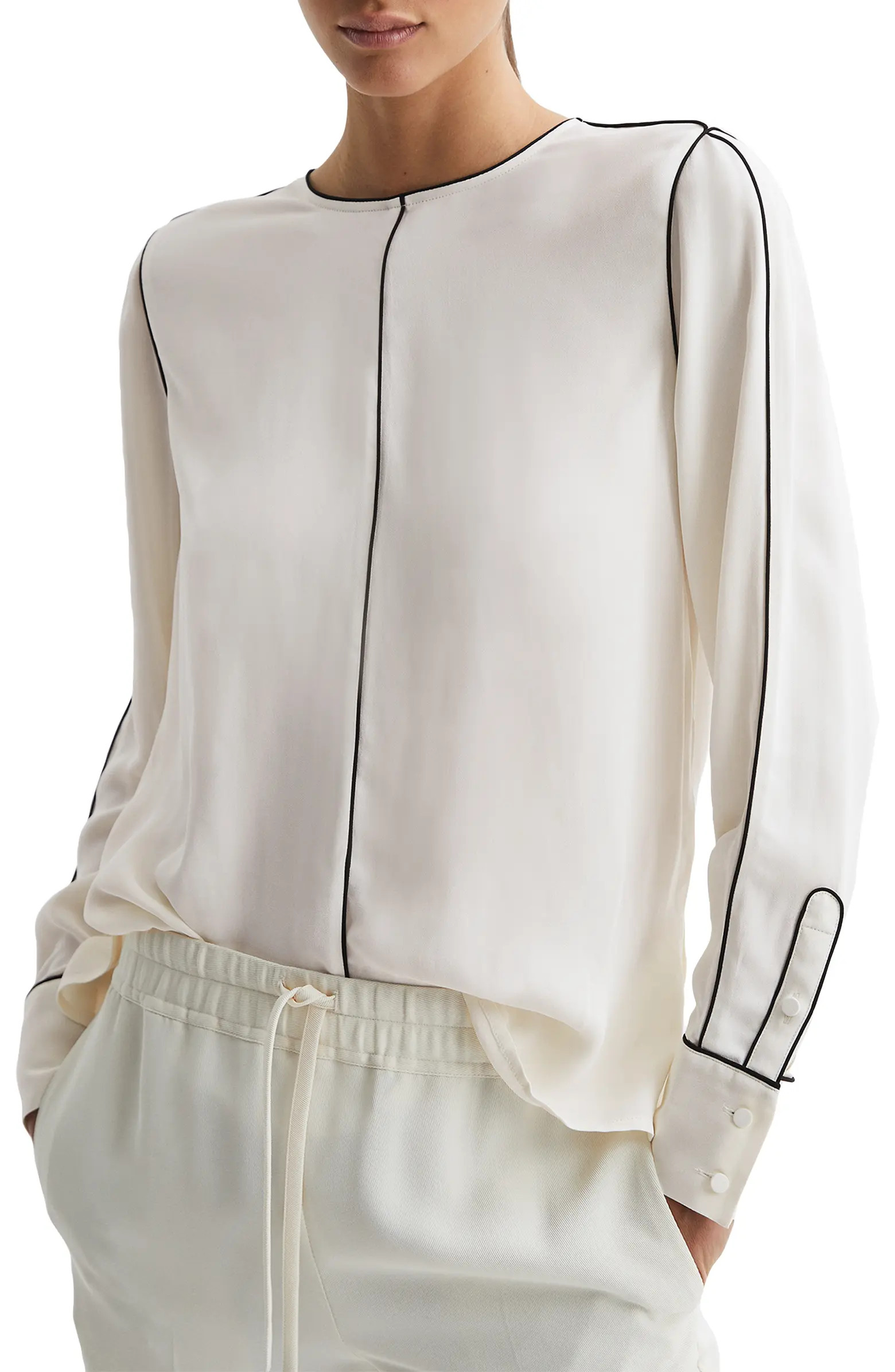 Estella Piped Blouse | Nordstrom