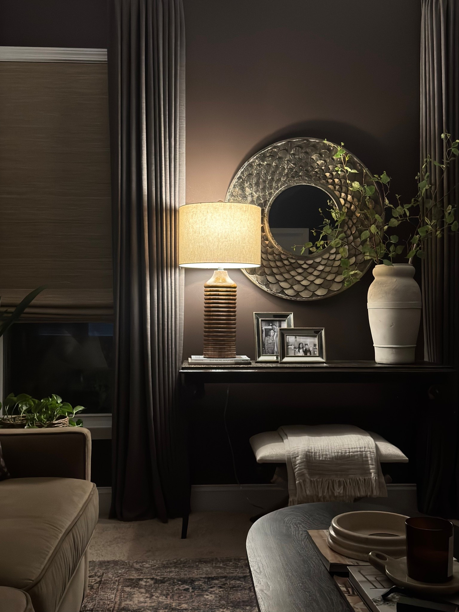 A moody den hits differently at night.
#Moody #Den #Warm #Cozy #Timeless #DarkNeutrals

#LTKHome