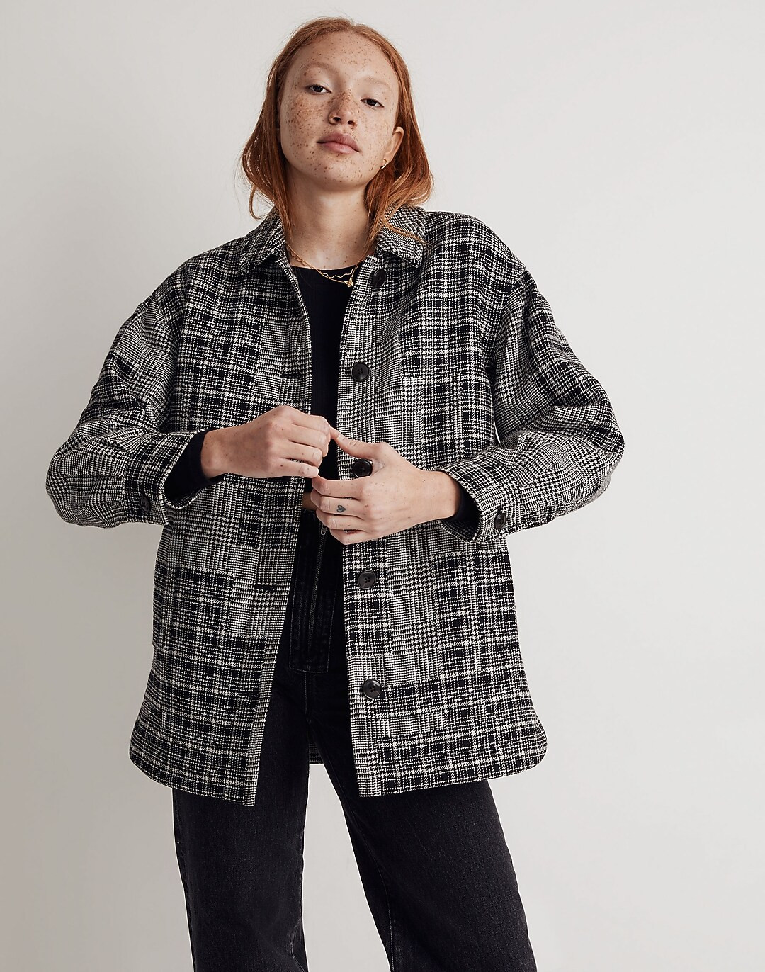 Quilt-Lined Shirt-Jacket in Patchwork Print | Madewell