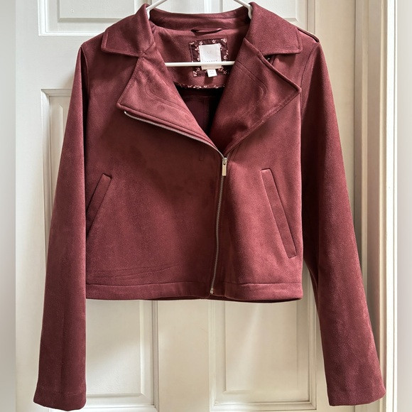 Lauren Conrad Velvet Red Jacket | Poshmark