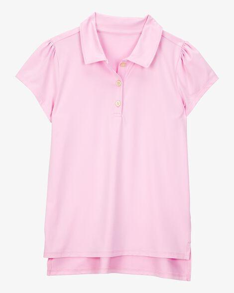 Kid Active Uniform Polo Shirt in Moisture Wicking BeCool™ Fabric - Pink | Carter's Inc