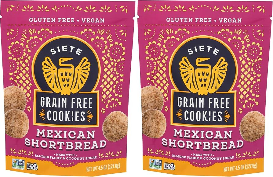 Siete Grain Free Mexican Shortbread Cookies (Pack of 2) | Amazon (US)