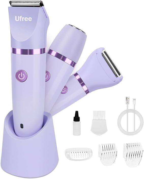 Ufree Bikini Trimmer Electric Razors for Women, Rechargeable, Purple | Amazon (US)
