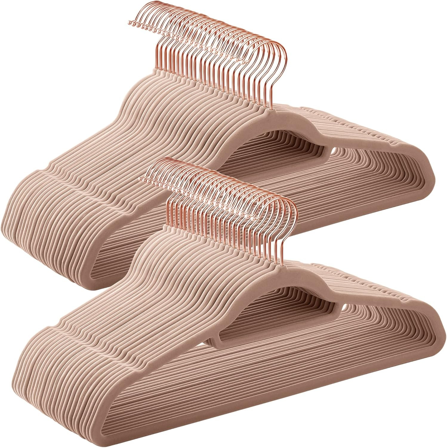 SONGMICS Cintre en Velours, Lot de 50, Antiglisse, Barre à Cravate, Crochet Pivotant 360°, Épa... | Amazon (FR)