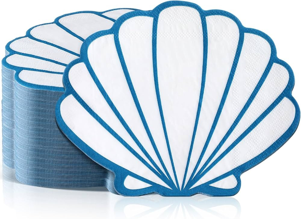 Crtiin 100 Pcs Last Toast on The Coast Bachelorette Party Nautical Napkins Seashell Bachelorette ... | Amazon (US)