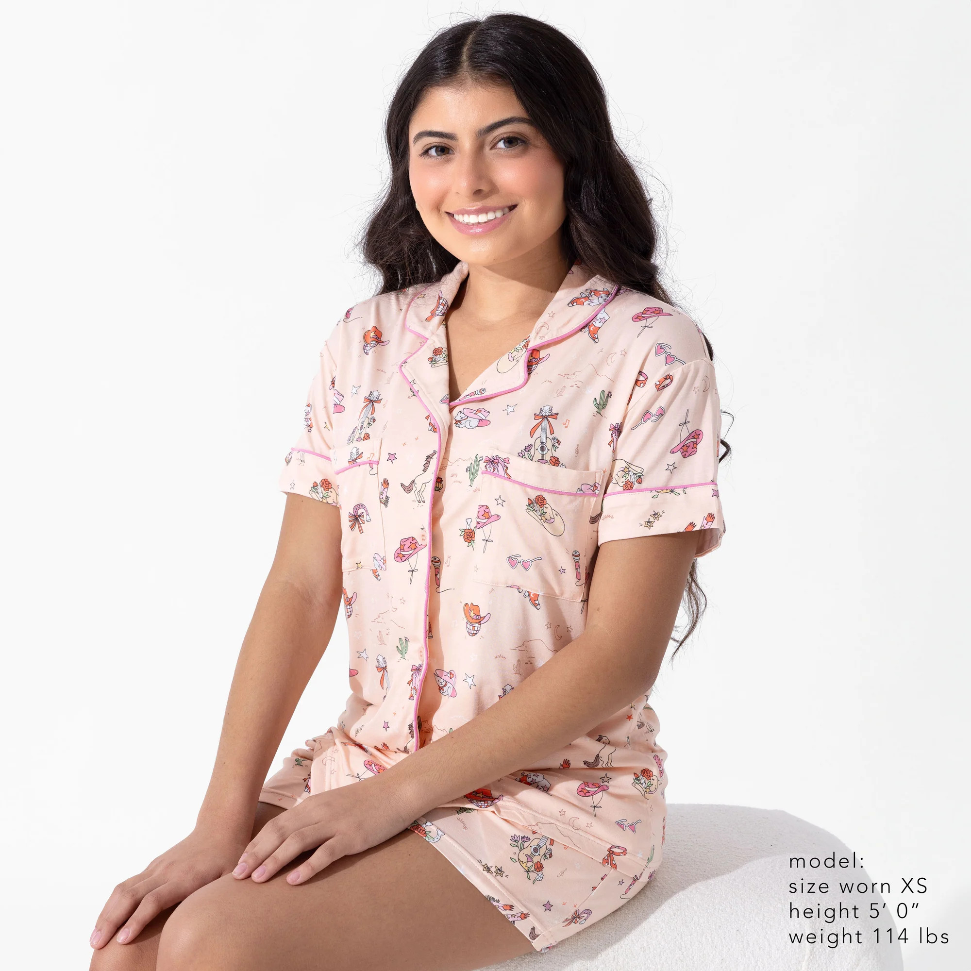 Cowgirl Bamboo Women's Pajama Short Set | Bellabu Bear