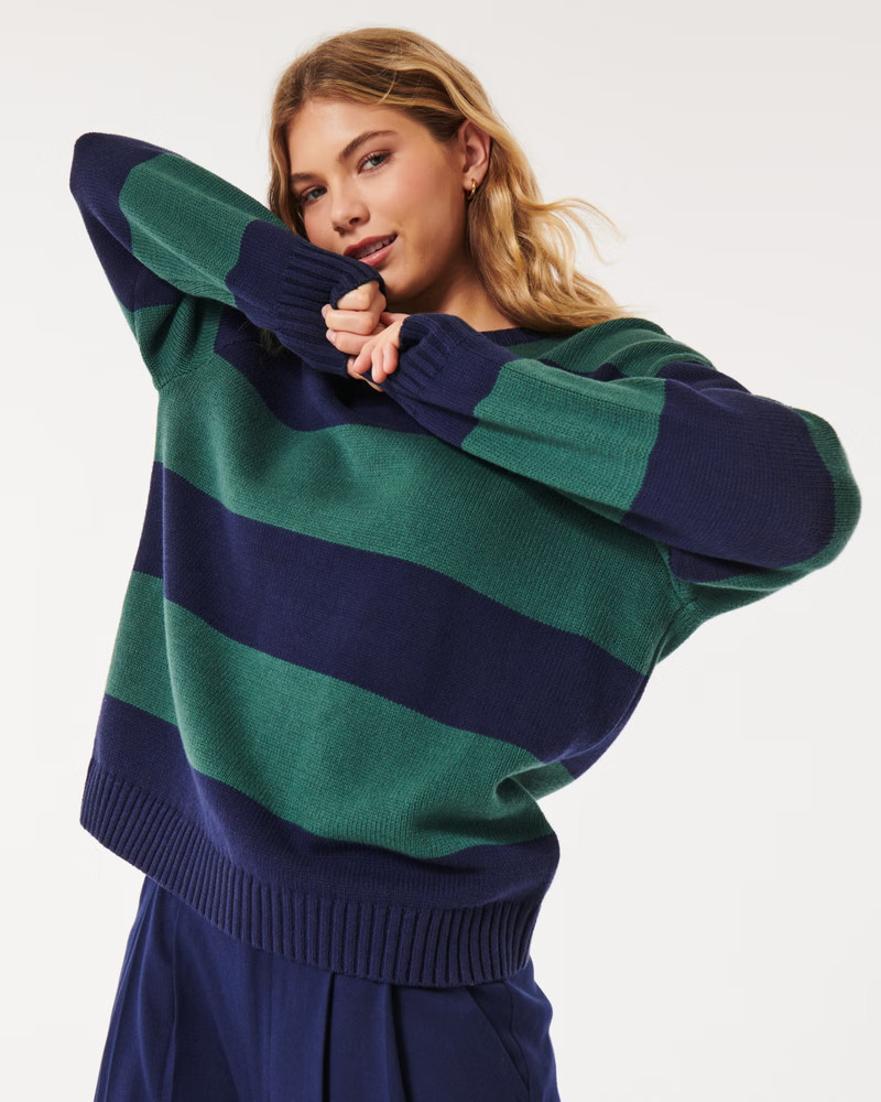 Oversized Crew Sweater | Hollister (US)