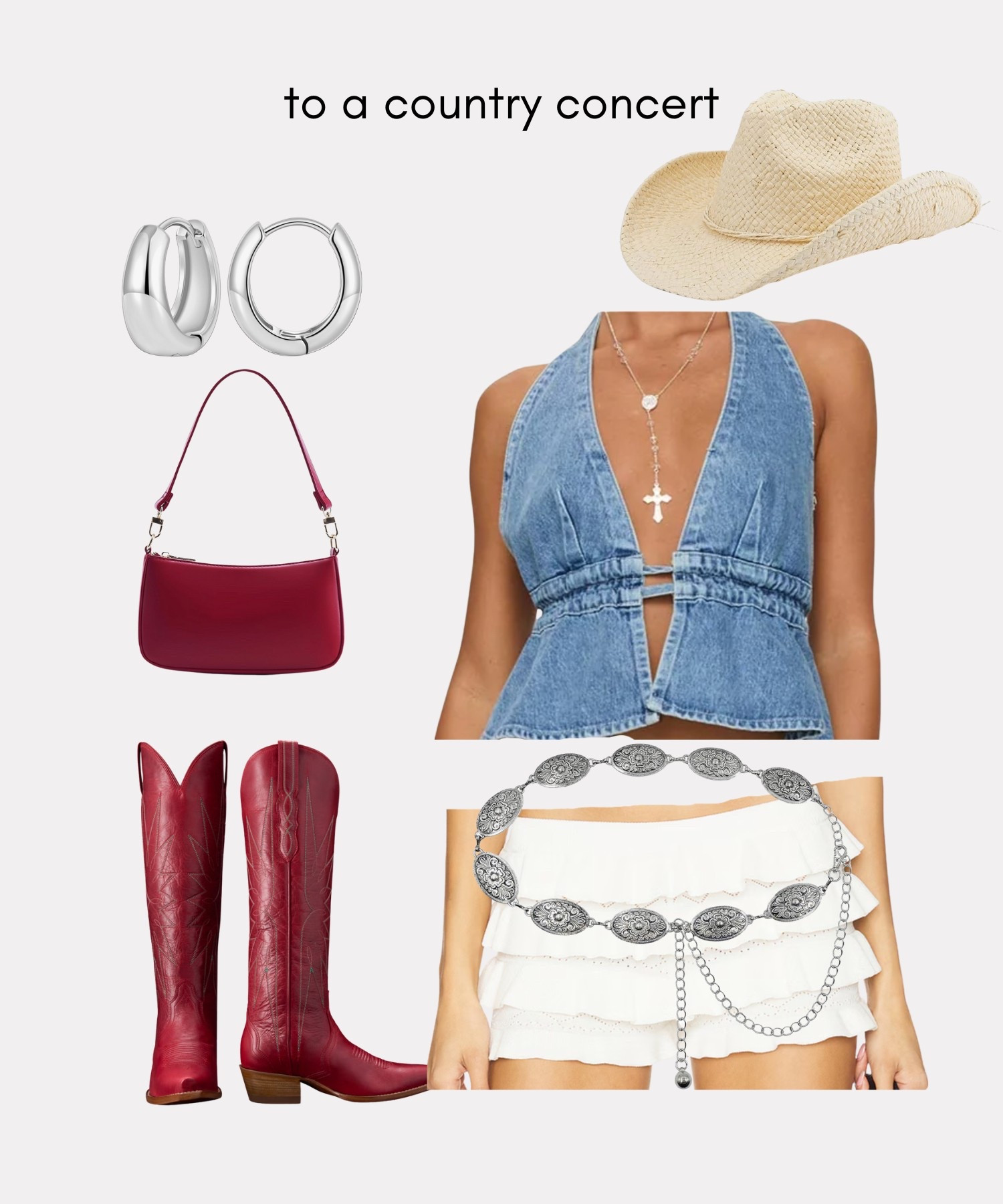 Rodeo outfit / country concert outfit / concert outfit / western outfit ideas / western outfit / summer concert outfit / rodeo outfit ideas / cowgirl boots outfit / western outfits

#LTKStyleTip #LTKFindsUnder100 #LTKSummerEdit