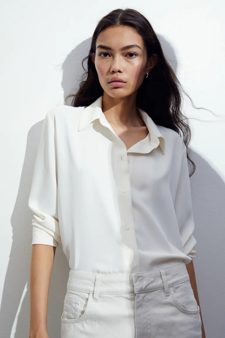 Pointed-collar shirt | H&M (UK, MY, IN, SG, PH, TW, HK)
