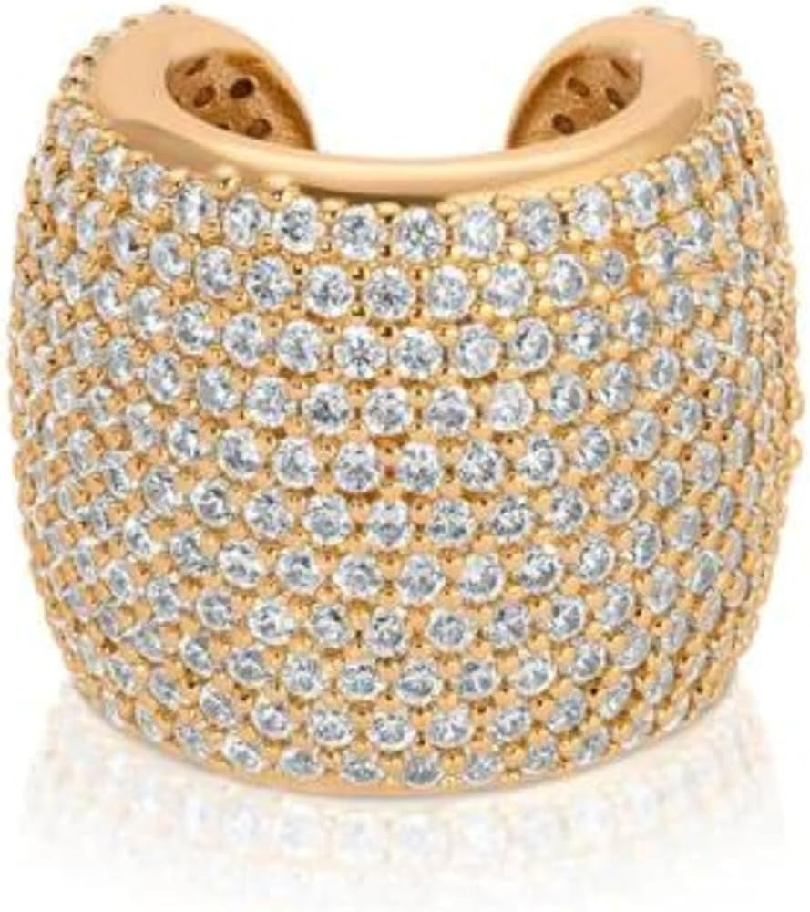 Ettika Ear Cuff. Earrings For Women. Ear Cuffs For Women Non Piercing, 18k Gold or Rhodium Plated... | Amazon (US)