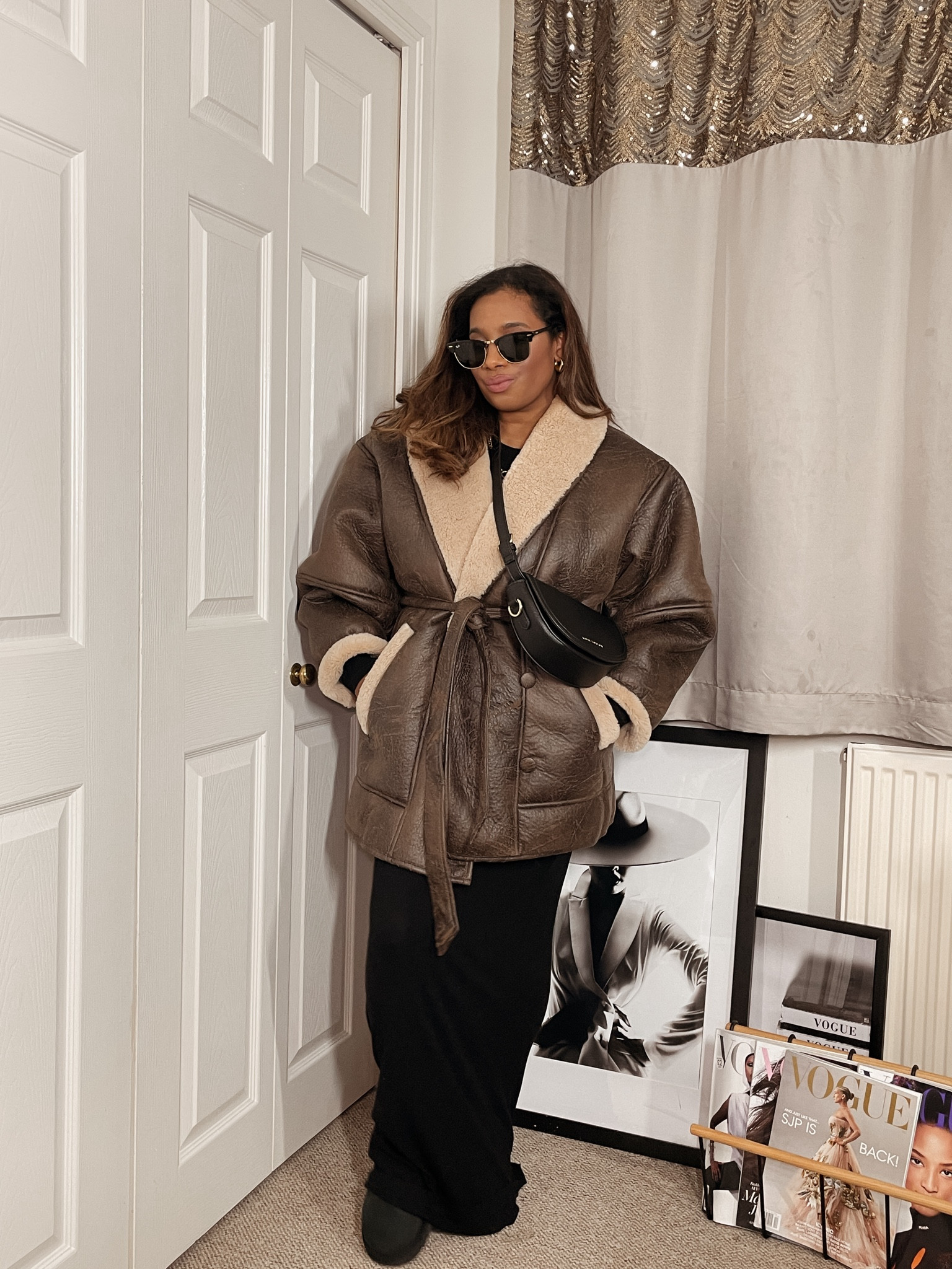 Coat linked 
Dress linked
Bag linked Use: KLDT8TQ6 for 15% off
Sunglasses linked
Uggs linked 

#LTKstyletip #LTKeurope #LTKmidsize