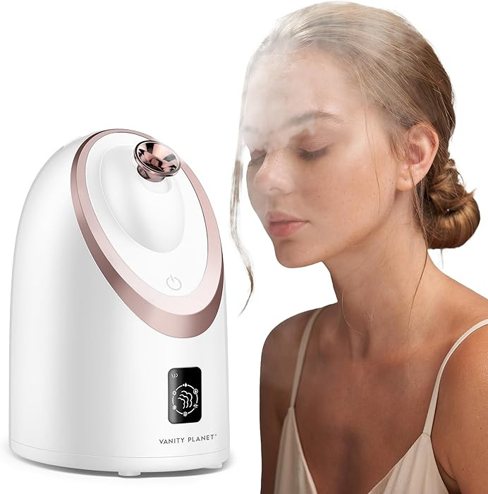 Senia Hot and Cold Facial Steamer by Vanity Planet - Detoxifying Aromatherapy Facial Steamer with... | Amazon (US)