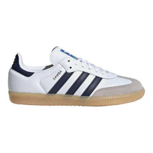 adidas Samba OG Big Kid (White Navy Gum, 6.5) | Amazon (US)