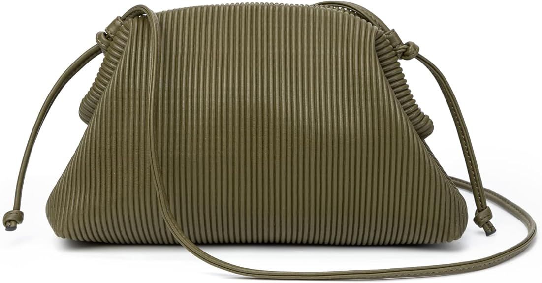 KingTo Clutch Purses for Women, Soft Cloud Bag Fashion Dumpling with Ruched Pouch Handbag for Cro... | Amazon (US)