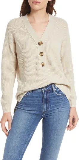 Madewell Lyle Rib Henley Sweater | Nordstrom | Nordstrom