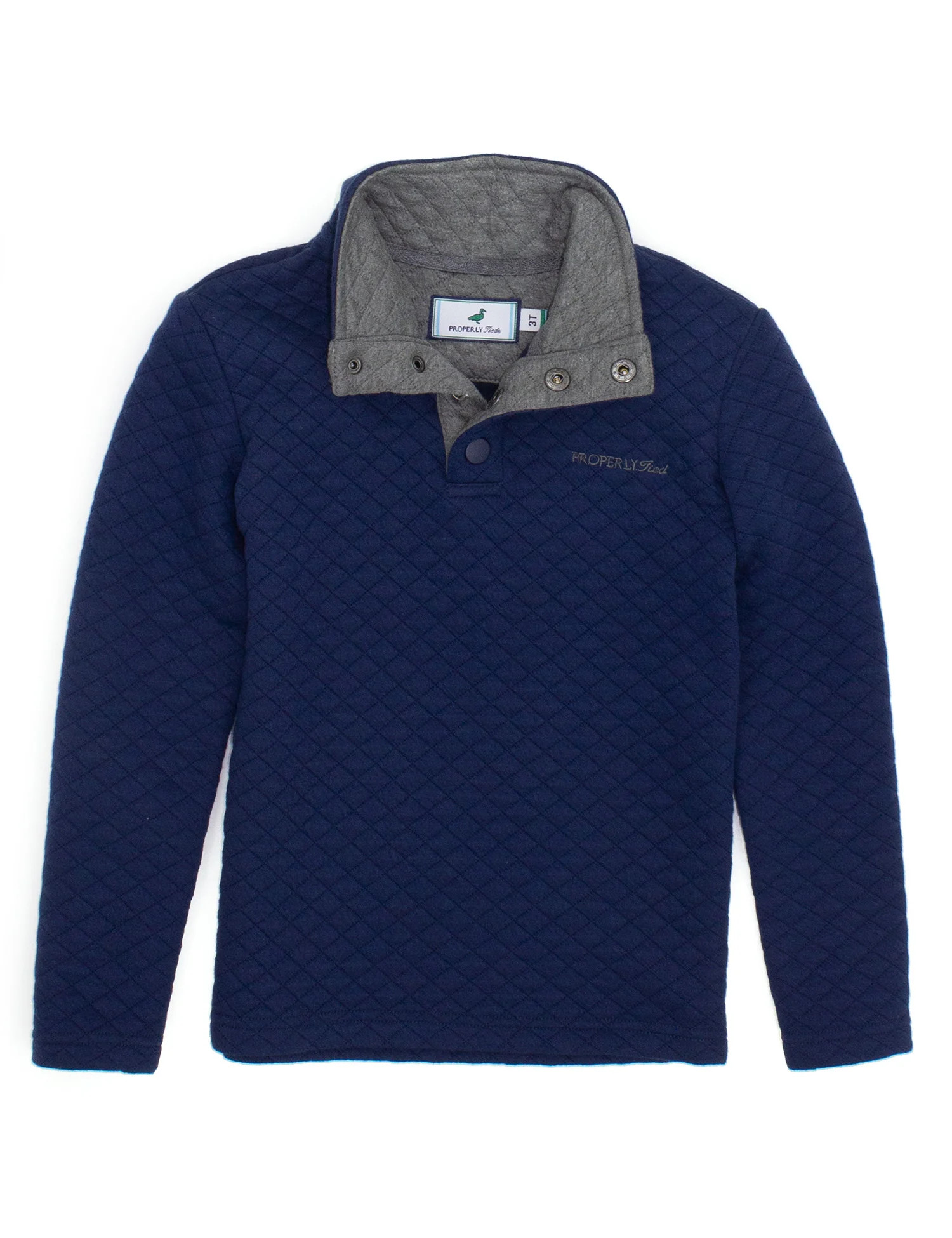 Properly Tied Boys Club Pullover- Navy | Persnickety