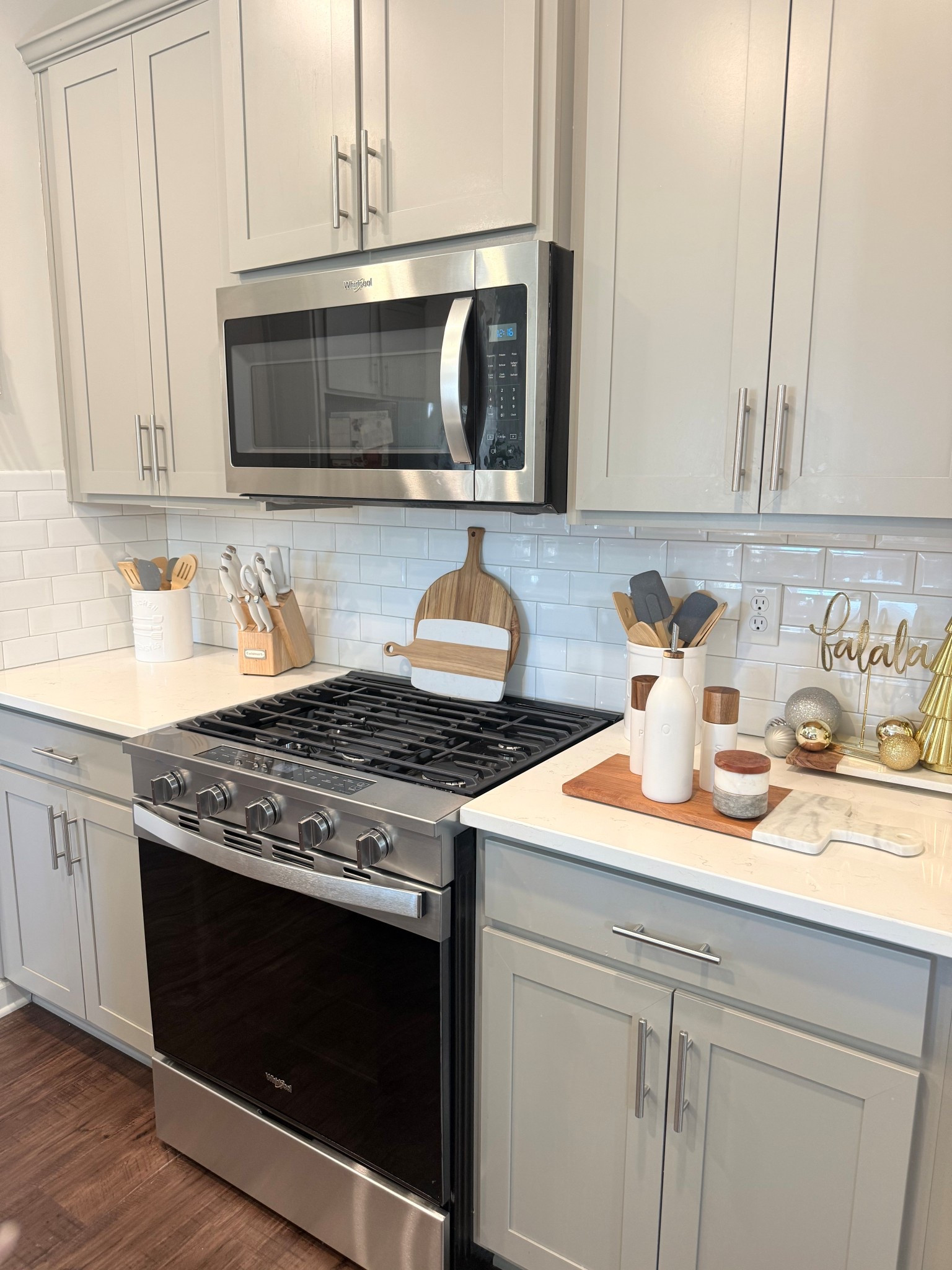 My new stove I really wanted a stove that was more sleek and had more technology than the builder grade stove that  came with the house and finally upgraded to this beauty. I pretty much just went by the Online reviews. This is a @whirlpoolusa 

30 in. 5-Burners Smart Slide-In Gas Range in Fingerprint Resistant Stainless Steel with Air Cooking Technology

#LTKGiftGuide #LTKHoliday